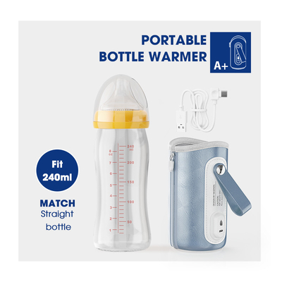 PU γάλακτος μωρών φορητή θερμότερη θερμοστάτης 42℃ μπουκαλιών ταξιδιού για τον τύπο