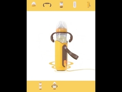 240ml Formula New Born Glass Feeding Bottle 5 σε 1 Χωρίς PVC