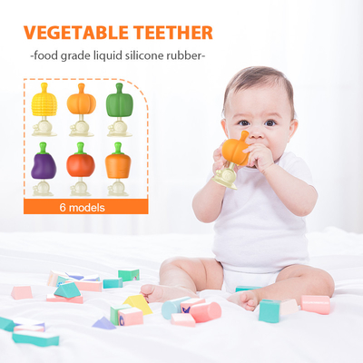 Παιχνίδια BPA ελεύθερα 3 οδοντοφυΐας μωρών σιλικόνης σε 1 φυτικό σχέδιο καλαμποκιού