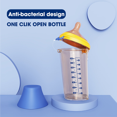 Καμία ρώγα από το μπουκάλι 6 Oz φθαλικοί εστέρες ελεύθερο PPSU BPA μωρών κτυπήματος ΚΑΠ δράσης ελεύθεροι