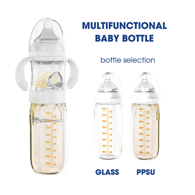 Ευθέα μόνα μίξης μωρών μπουκαλιών μπουκάλια αποθήκευσης γάλακτος λαιμών τύπου 240ml ευρέα