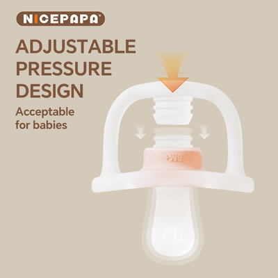 NICEPAPA COMPANION Απαλλαγμένος από BPA πιπίλης Αυτοπροσαρμογή πίεσης αέρα 6+ μήνες με συσκευασία αποθήκευσης πιπιλιών