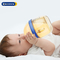 Μωρών ευρύ στοματικού γάλακτος μπουκαλιών μπουκάλι σίτισης σιλικόνης 300ml διαμορφωμένο στήθος μέση ροή