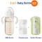 8oz/240ml 3 σε 1 στήθος γάλακτος γυαλιού θερμοστατών - μπουκάλι σίτισης με το μπουκάλι μωρών σίτισης νύχτας διανομέων τύπου